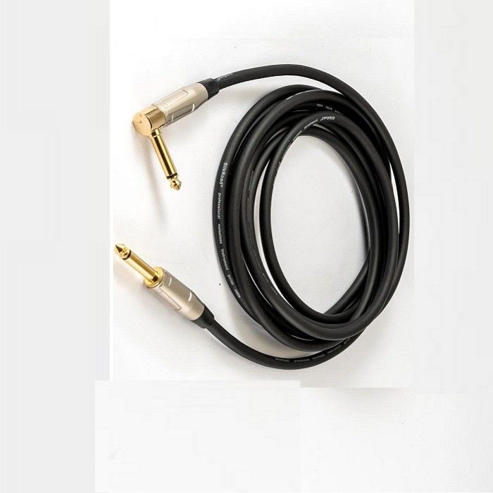 22 Awg Bass Guitar Cable 1/4 Inch Straight To 1/4 Inch Angled Bass Amp Cord για τον ενισχυτή