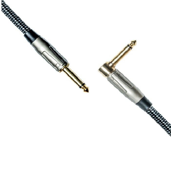 100% OEM Guitar Cable Instrument Patch Cable Tweed Cloth Straight To Angle Amp Cable (Ακριβές προς γωνία καλώδιο ενισχυτή κιθάρας)