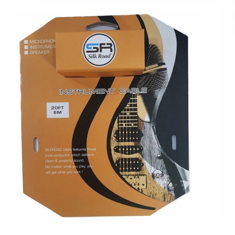 10ft Guitar Audio Cable για ηλεκτρική κιθάρα Κατευθείαν προς γωνία Amp Cable Guitar Cable