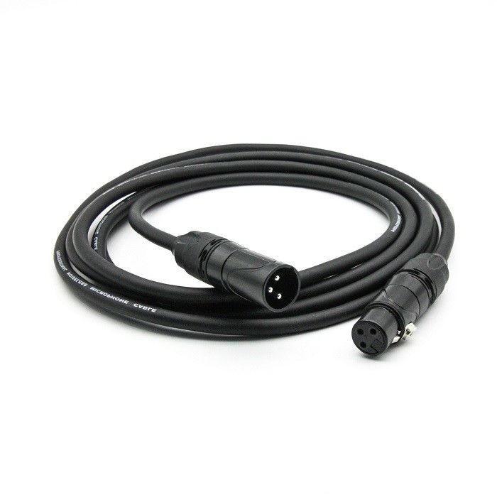 AWG 24 XLR καλώδια μικροφώνου Μαύρο XLR αρσενικό προς XLR θηλυκό καλώδιο μικροφώνου για μίξερ
