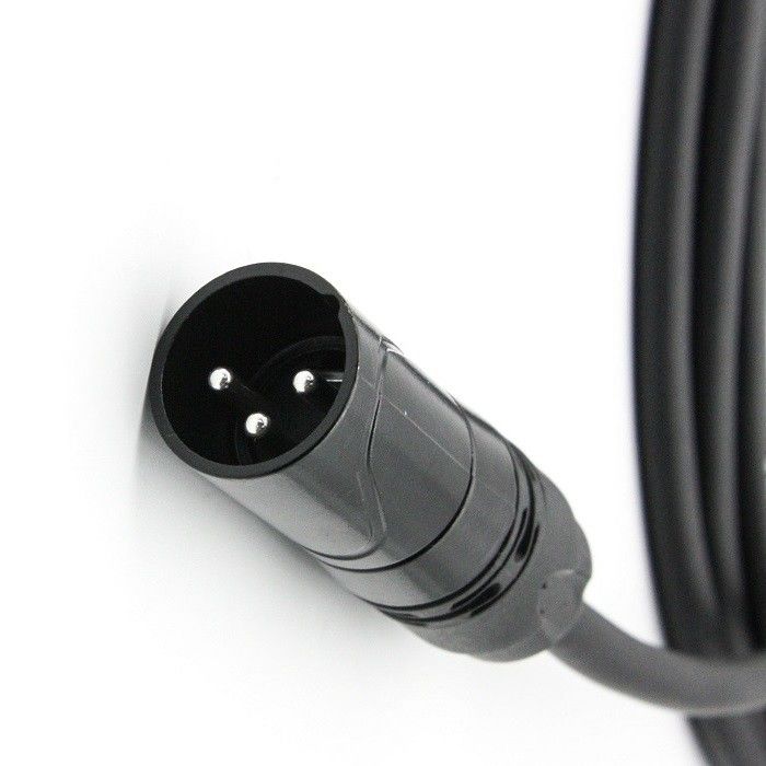 AWG 24 XLR καλώδια μικροφώνου Μαύρο XLR αρσενικό προς XLR θηλυκό καλώδιο μικροφώνου για μίξερ
