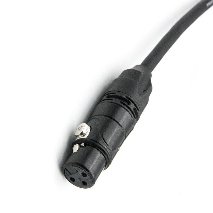AWG 24 XLR καλώδια μικροφώνου Μαύρο XLR αρσενικό προς XLR θηλυκό καλώδιο μικροφώνου για μίξερ