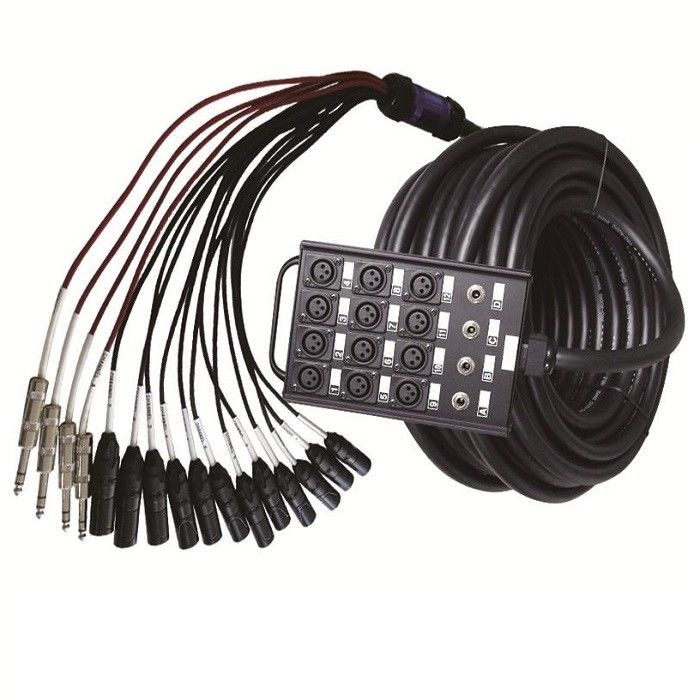 12 κανάλια ήχου Snake XLR Send Board Snake Cable XLR Splitter Cable 1/4