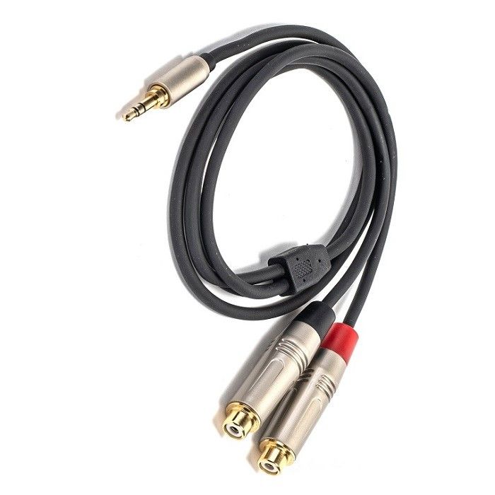 3.5 mm Y Splitter Cable για RCA Y Audio Cable 3.5 mm Stereo για 2* RCA για ηχεία