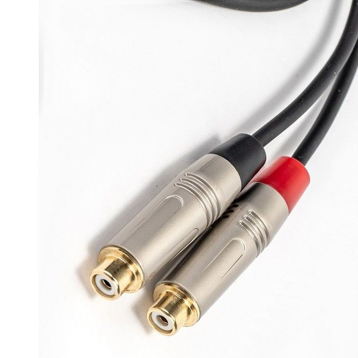 Ακουστικό καλώδιο διαίρεσης 3,5 mm Stereo προς διπλό RCA για μίξερ ομιλητών