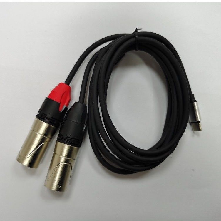 DAC C σε διπλό XLR αρσενικό καλώδιο ήχου Y Splitter ενσωματωμένο σε ισχυρό τσιπ DAC
